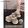 CAMILA KSENIA小c&k厚底老爹鞋女士爆款2025新款休閑百搭夏季增高品牌運(yùn)動(dòng)鞋子 香檳色 36 曬單實(shí)拍圖