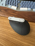 羅技（Logitech）MX Vertical無線藍(lán)牙鼠標(biāo) Lift人體工學(xué)垂直鼠標(biāo) 電腦辦公鼠標(biāo)充電三模鼠標(biāo)Mac 中大手多設(shè)備家用 MX Vertical黑色（帶優(yōu)聯(lián)接收器） 曬單實(shí)拍圖