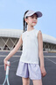 moonkids童裝女童短褲套裝2025夏季運(yùn)動(dòng)速干衣兒童羽毛球背心冰絲訓(xùn)練服 18518紫色短褲 130 cm 曬單實(shí)拍圖
