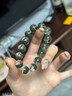 中國(guó)黃金（CHINA GOLD）綠幽靈水晶手串女透明圓珠玉石聚寶盆手鏈七夕情人節(jié)禮物送女朋友 綠幽靈水晶手串8mm 曬單實(shí)拍圖