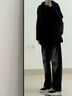 啄木鳥(niǎo)牛仔褲男2025夏季潮流寬松直筒破洞褲男士青少年美式做舊百搭長(zhǎng)褲 30154復(fù)古藍(lán) XL 建議130-150斤 曬單實(shí)拍圖