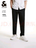 杰克·瓊斯（JACK&JONES）25年男裝秋冬褲子男直筒零壓褲加絨長褲商務(wù)休閑褲免燙易打理男褲 黑色037 四季款 31 175 曬單實拍圖