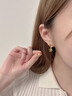 阿黛麗天然黃水晶發(fā)字耳釘女小眾設(shè)計(jì)高級(jí)感日光石925銀耳環(huán)氣質(zhì)耳飾 曬單實(shí)拍圖