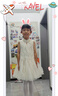 迪士尼愛(ài)莎公主裙女童連衣裙子女童夏裝夏季2025新款新品連衣裙兒童衣服 曬單實(shí)拍圖