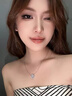 HKHL 925銀四葉草項鏈女輕奢小眾轉(zhuǎn)運鎖骨鏈百搭七夕情人節(jié)禮物送女友 【純潔白】四葉草項鏈 曬單實拍圖
