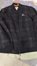 皮爾卡丹（pierre cardin）七夕情人節(jié)禮物夾克男秋冬外套休閑上衣立領(lǐng)格子百搭潮流舒適外套 曬單實拍圖