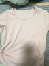 森馬（Semir）短袖t恤女短款修身圓領(lǐng)內(nèi)搭25夏涼感收腰V領(lǐng)上衣辣妹109325100006 曬單實(shí)拍圖