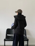 鴨鴨時(shí)空道宇系列短款三防羽絨服男女同款2025冬季新款泡芙加厚外套 月光白色 M (建議110-130斤) 曬單實(shí)拍圖