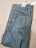 箐箐花牛仔直筒彎刀褲女2025年春夏季牡丹褲高腰顯瘦氣質(zhì)窄版闊腿褲子 藍色 XL /29(115-125斤) 曬單實(shí)拍圖