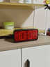 得光2025新款智能夜光電池款LED電子鐘常亮長(cháng)續航神器桌面簡(jiǎn)約時(shí)鐘表鬧鐘老人長(cháng)輩時(shí)間顯示器電腦桌搭 紅燈款 曬單實(shí)拍圖