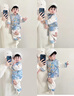 G.DUCKKIDS小黃鴨周歲禮服男寶寶抓周衣服女漢服百日宴百天滿月嬰兒套裝夏季 紅色+香囊 90 建議1~2歲【 80-90cm】cm 曬單實拍圖