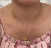 老鳳祥新款黃金吊墜足金999銀杏葉項(xiàng)鏈送女友老婆生日禮物七夕情人節(jié) 足金吊墜約1g贈(zèng)銀鏈 曬單實(shí)拍圖