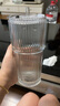 高顏值豎條紋水杯玻璃杯帶蓋帶吸管茶杯家用 豎紋竹節(jié)杯 600ml 1只 曬單實拍圖