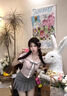 蝶嬌諾（DIEJIAONUO）連衣裙子女夏季2025新款韓系氛圍感氣質(zhì)可愛甜美日系學院風穿搭女 淺粉色套裝 S 曬單實拍圖