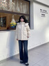 波司登25年冬季羽絨服男女情侶同款修身短款休閑加厚脫卸帽外套 曬單實(shí)拍圖