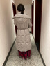 波司登2024年冬季女士長(cháng)款鵝絨羽絨服收腰顯瘦連帽保暖外套 曬單實(shí)拍圖