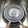 炒鍋無涂層鋁鍋商用大馬勺不粘鍋平底圓底炒菜鍋蔥燒海參龍蝦鍋無 平底鋁馬勺/(30CM) 1寸 曬單實(shí)拍圖