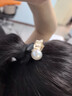 蘇十六日韓風(fēng)高級感珍珠大腸發(fā)圈簡(jiǎn)約氣質(zhì)高彈力頭繩發(fā)飾蝴蝶結布藝發(fā)繩 森系發(fā)圈3個(gè)裝 曬單實(shí)拍圖