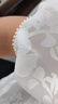百圖betu女裝2025夏季新款襯衫泡泡袖提花珍珠花邊上衣短袖女2503T62 米白 L 曬單實(shí)拍圖