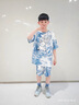 G.duck小黃鴨男童運動(dòng)套裝夏裝中大兒童衣服夏季男孩短袖痞帥氣時(shí)髦潮酷 藍色 140 建議130-140cm9-10歲cm 曬單實(shí)拍圖