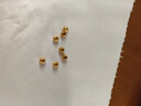 羅威寶格金珠轉運珠黃金串珠999足金硬金小金珠金豆手串圓珠單顆DIY配件 5MM直徑光面約0.06g 曬單實(shí)拍圖