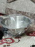 不銹鋼沙拉盤子調(diào)料會(huì)打蛋會(huì)帶刻度盆大碗料理碗拌菜泡面碗米酒碗 本色23cm 大號(hào) 曬單實(shí)拍圖