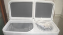 海爾（Haier）洗衣機(jī)半自動(dòng)雙缸雙桶筒脫水機(jī)甩干機(jī)大容量家用雙動(dòng)力雙杠波輪 【158S】10KG新品+玻璃上蓋+抗菌波輪 曬單實(shí)拍圖
