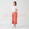 無印良品（MUJI）IDEE 女式 平紋 寬版褲 褲子女款春款休閑褲闊腿褲 紅色 M (155/68A） 曬單實(shí)拍圖