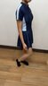 安踏（ANTA）小蠻腰泳衣女士連衣裙式成人保守泳裝修身顯瘦遮肉彈力溫泉泳衣 M 曬單實(shí)拍圖