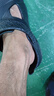 特步（XTEP）運(yùn)動(dòng)拖鞋男洞洞鞋男夏季涼拖鞋外穿厚底涼鞋男 A043 正黑色 40-41 曬單實(shí)拍圖