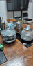 拾貳和燒水壺全自動(dòng)一體電熱水壺底部自動(dòng)上水茶臺茶桌嵌入式茶具泡茶專(zhuān)用蒸茶恒溫家用開(kāi)水壺玻璃水壺 1L 【黑色手柄上水】20x37CM三壺款 曬單實(shí)拍圖