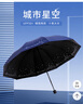 天堂 雙人晴雨傘三折 雨傘雙人十骨全鋼加大加固傘抗風(fēng)晴雨 深紫 曬單實(shí)拍圖