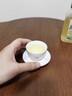 薈云軒白瓷手繪蘭花主人杯功夫茶具家用茶杯品茗杯帶杯墊托整套精致單杯 粉秋水蘭花晚棠套杯 35ml 曬單實拍圖
