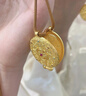 勞梭足金999吉祥八寶羅盤黃金吊墜古法金花絲琺瑯嘎烏盒生日禮物 金重21克（多退少補(bǔ)） 曬單實拍圖