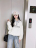 G.DUCKKIDS小黃鴨女童衛(wèi)衣套裝春秋季洋氣時髦中大兒童衣服韓版時尚兩件套 衣服褲子兩件套 150 建議身高140cm 12-13歲cm 曬單實(shí)拍圖