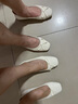 reemoor睿慕2025新款蝴蝶結(jié)蛋卷鞋淺口真皮平底鞋軟底舒適單鞋女 米白色 37 曬單實(shí)拍圖