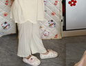 潔麗雅產(chǎn)后抗菌月子鞋女孕婦秋冬款女包跟防滑防臭軟底外穿透氣棉拖鞋女 淡粉小花 38-39 【適合37-38碼】 曬單實(shí)拍圖