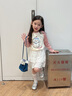 可英 GOWINBABY女童新款長(zhǎng)袖t恤衛(wèi)衣2025秋季女孩甜美可愛上衣女寶休閑寬松t恤衫 粉色 130 （適合身高120cm-130cm） 曬單實(shí)拍圖