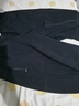 羅蒙（ROMON）商務(wù)七分褲四面高彈冰絲透氣免燙半松緊掛扣褲腰休閑褲男 黑 L 曬單實(shí)拍圖