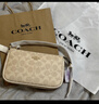蔻馳（COACH）【品牌直供】女士小號(hào)印花單肩斜挎包鏈條包七夕禮物 曬單實(shí)拍圖