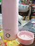 德國品質(zhì)電熱杯小型便攜式電加熱水杯保溫一體自動(dòng)迷你養生 粉色 400ml 曬單實(shí)拍圖