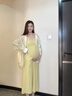 朗茵孕婦夏裝2025新款夏季吊帶連衣裙時(shí)尚套裝洋氣時(shí)髦孕媽感穿搭 杏色襯衫+黃色吊帶裙套裝 XL建議130-145斤 曬單實(shí)拍圖