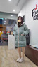 歐黛秀大碼羽絨服女200斤顯瘦中長款冬季裝棉服棉衣面包服胖mm時(shí)尚高端 黑色 4XL 建議180-200斤 曬單實(shí)拍圖