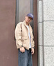XJSGS官方國(guó)際正品牌奢侈男士高端立領(lǐng)夾克春秋季痞帥工裝韓版茄克外套 高檔卡其色【專(zhuān)柜同款】 L (建議125-140斤) 曬單實(shí)拍圖