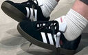adidas輕松鞋 MEGASTRIDE超輕緩震回彈厚底增高老爹鞋阿迪達(dá)斯   晶白/灰色/深灰   42 曬單實(shí)拍圖