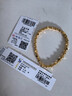 中國黃金（CHINA GOLD）小方糖黃金手鏈女士足金手串轉(zhuǎn)運珠首飾七夕情人節(jié)禮物送女友老婆 足金小方糖手串約4.2g【甄選禮盒】 曬單實拍圖