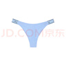 維多利亞的秘密 PINK 夏季Logo彈力腰帶高叉腿低腰丁字褲 74KI淺藍水洗牛仔 11262488 1條 S 曬單實(shí)拍圖