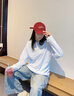 名創(chuàng)優(yōu)品（MINISO）長袖T恤男春秋款純棉圓領(lǐng)打底衫重磅男士白色大碼寬松休閑體恤潮 【220g重磅】白色 L /175(30天質(zhì)量問題全額退) 曬單實(shí)拍圖