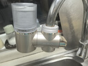 德思克凈水器水龍頭過濾器家用自來水濾水器直飲前置過濾器廚房衛(wèi)生間通用除余氯雙出水可清洗濾芯 一機(jī)6芯【升級藍(lán)光抑菌】 曬單實(shí)拍圖