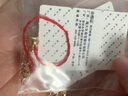 周大生18K金手鏈玫瑰金鉆石葫蘆紅繩手鏈送女友七夕禮物 約0.9g 曬單實拍圖